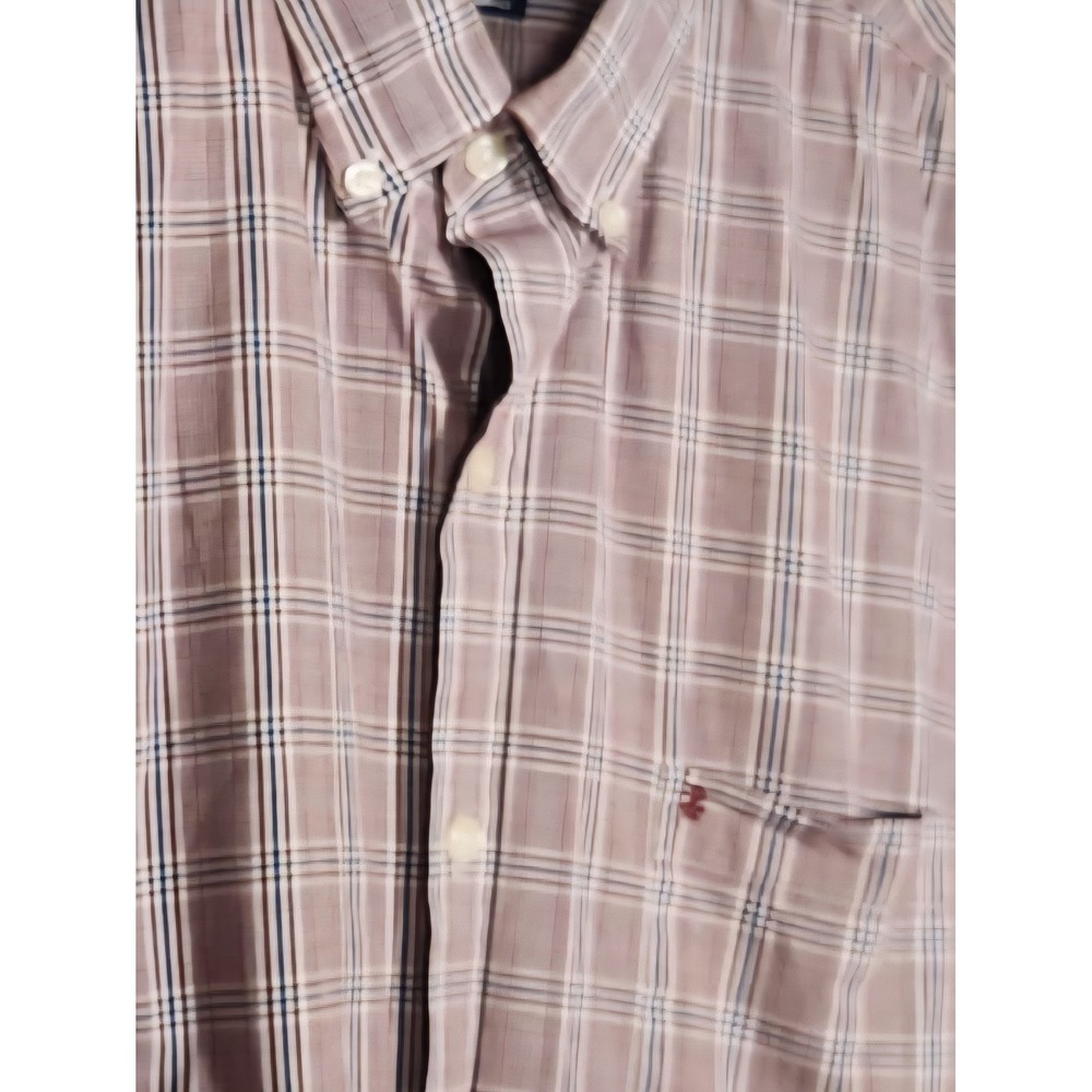 IZOD Premium Essentials Shirt Men XL Red Plaid Casual Button Down‎ Long Sleeve - Picture 2 of 16